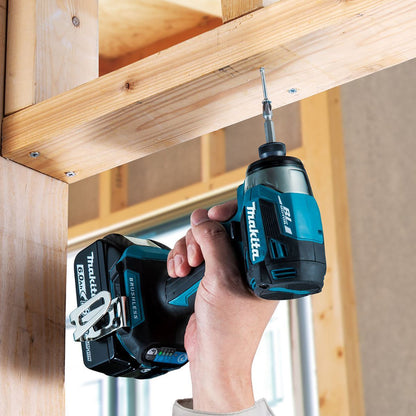 Makita DLX2549TJ 18V LXT Brushless Combi Drill & Impact Driver Twin Kit with 2 x 5.0Ah Battery Charger & Case
