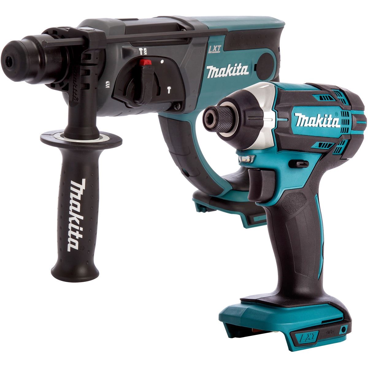 Makita 2 Piece 18V LXT Impact Driver & SDS Plus Hammer Drill Body Only