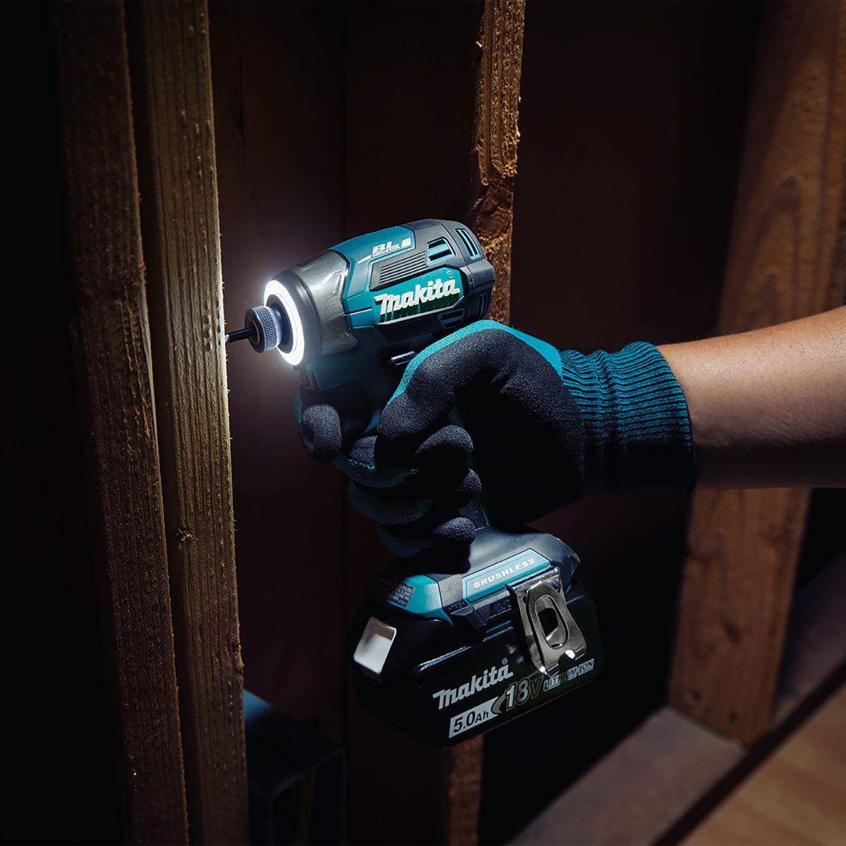 Makita DLX2549TJ 18V LXT Brushless Combi Drill & Impact Driver Twin Kit with 2 x 5.0Ah Battery Charger & Case